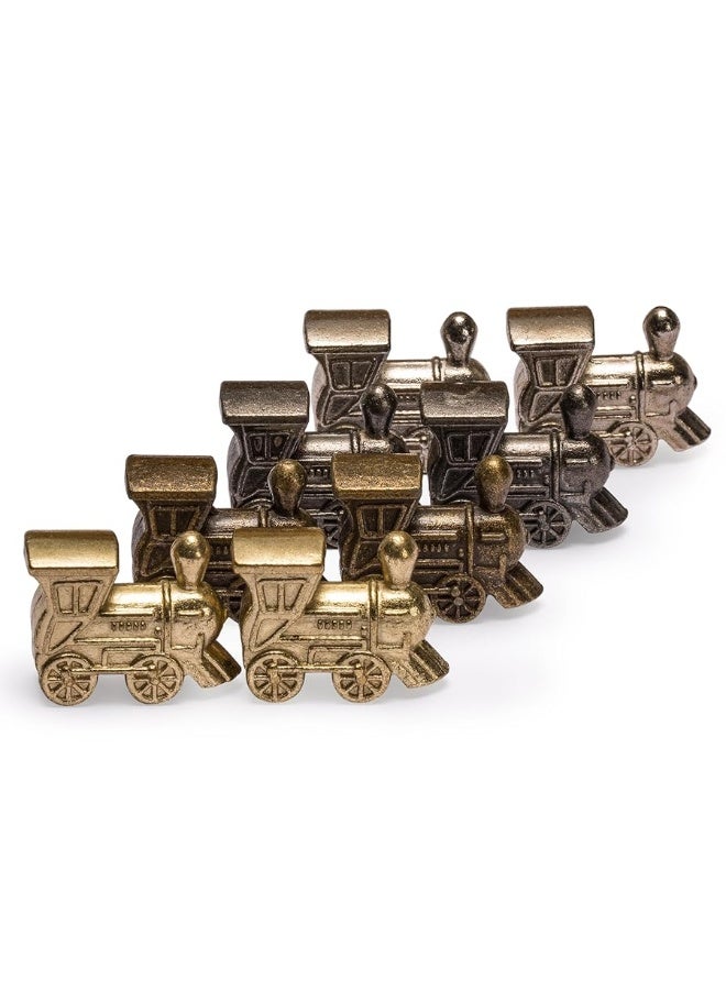 Yellow Mountain Imports Metal DieCast Mexican Train Domino Train Markers  Set of 8