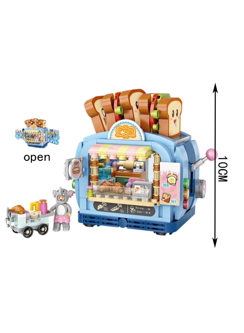 567pcs Bakery Model Set Building Blocks Creative Diy Simulation Collection Building Assembly Toys Children Adult Home Decoration