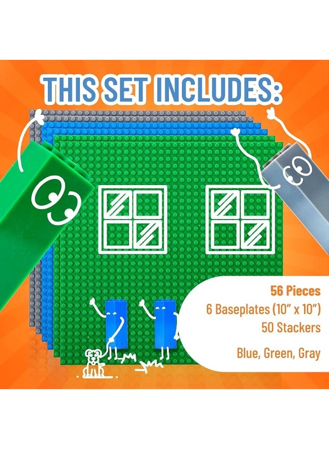 Strictly Briks Toy Building Block - Classic Baseplates 10
