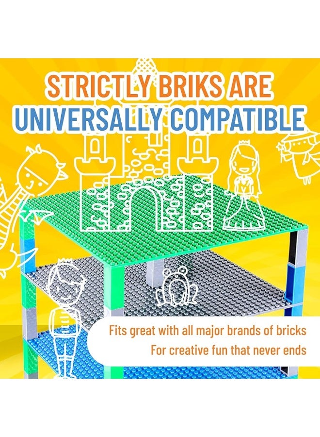 Strictly Briks Toy Building Block - Classic Baseplates 10
