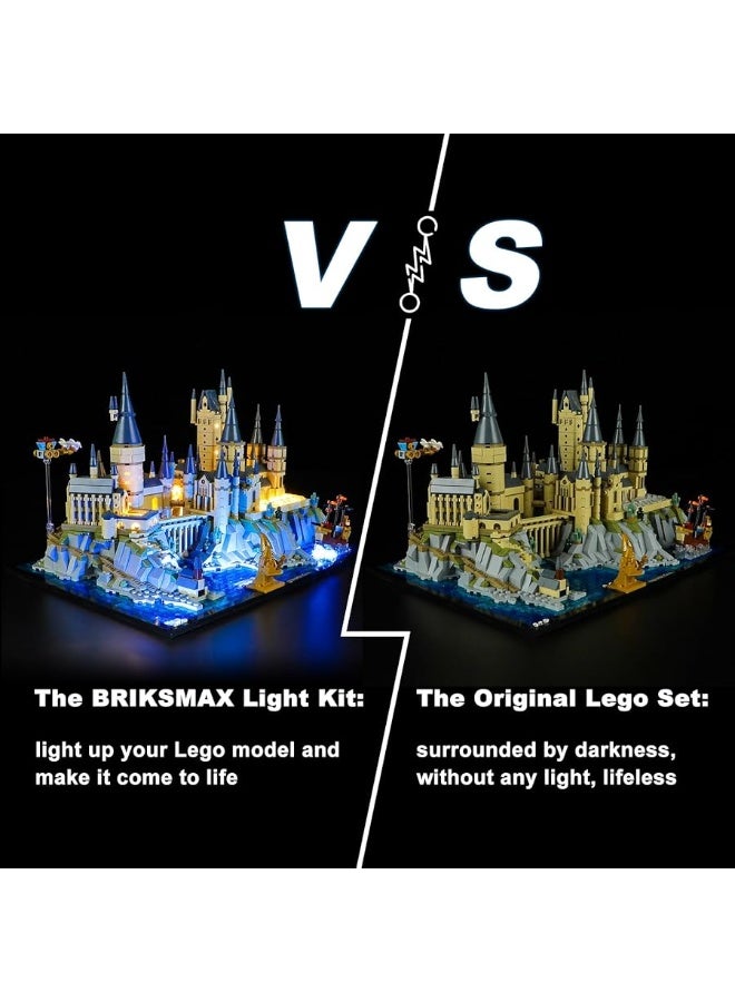 BRIKSMAX Led Lighting Kit for LEGO-76419 Hogwarts Castle and Grounds - Compatible with Lego Harry Potter Building Set- Not Include Lego Set