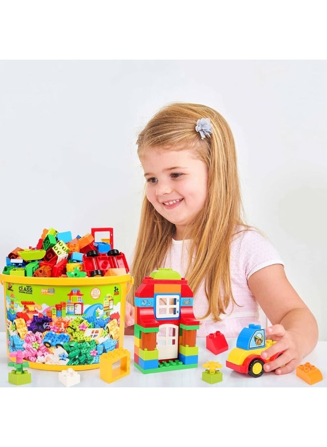 Large Building Blocks Set 94 Pcs Classic Big Blocks STEM Toy Bricks Kids PreSchool Toy Early Learning First Building Blocks Ideal Great Gift for Toddler Boys Girls Age 345678