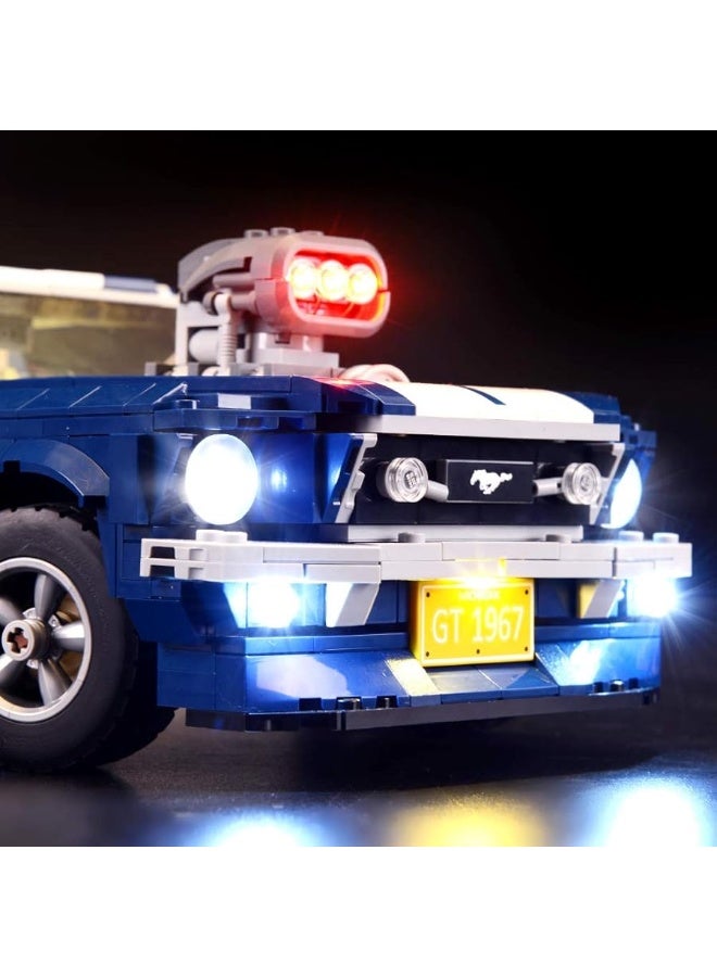 BRIKSMAX Led Lighting Kit for Ford Mustang-Compatible with Lego 10265 Building Blocks Model- Not Include The Lego Set