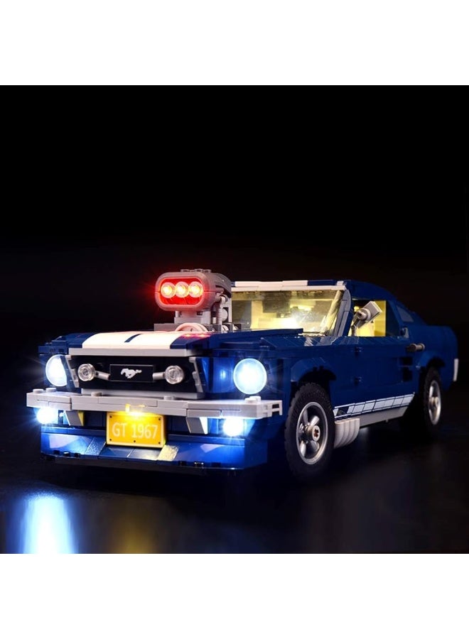 BRIKSMAX Led Lighting Kit for Ford Mustang-Compatible with Lego 10265 Building Blocks Model- Not Include The Lego Set