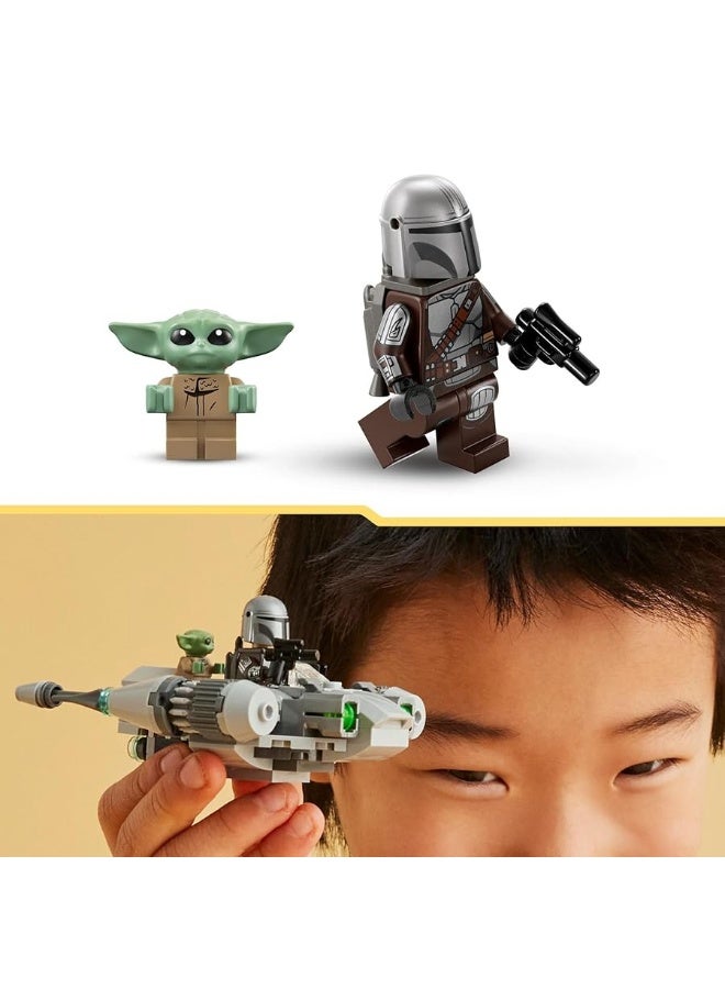 LEGO Star Wars The Mandalorianâ€™s N-1 Starfighter Microfighter, Building Toy Set for Kids Ages 6 and Up with Mando and Grogu 'Baby Yoda' Minifigures, Fun Gift Idea for Action Play, 75363