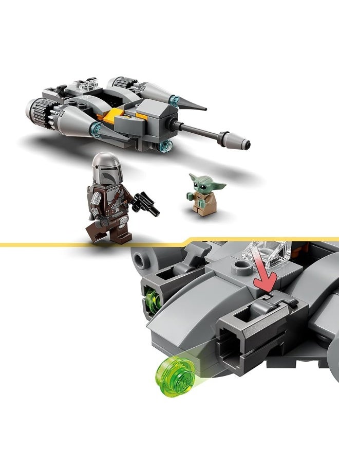 LEGO Star Wars The Mandalorianâ€™s N-1 Starfighter Microfighter, Building Toy Set for Kids Ages 6 and Up with Mando and Grogu 'Baby Yoda' Minifigures, Fun Gift Idea for Action Play, 75363