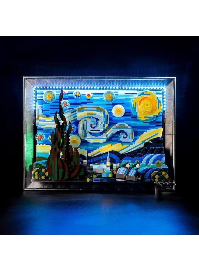 BRIKSMAX Led Lighting Kit for LEGO-21333 Vincent Van Gogh(Remote-Control Version) - The Starry Night - Compatible with Lego Ideas Building Blocks Model- Not Include The Lego Set