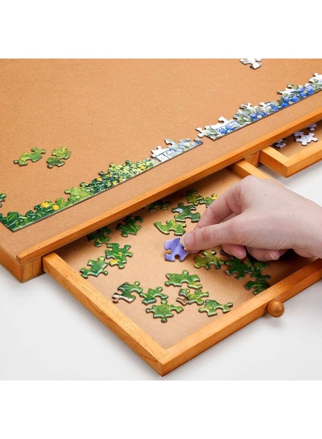 Bits and Pieces â€“Original Standard Wooden Jigsaw Puzzle Plateau-The Complete Puzzle Storage System