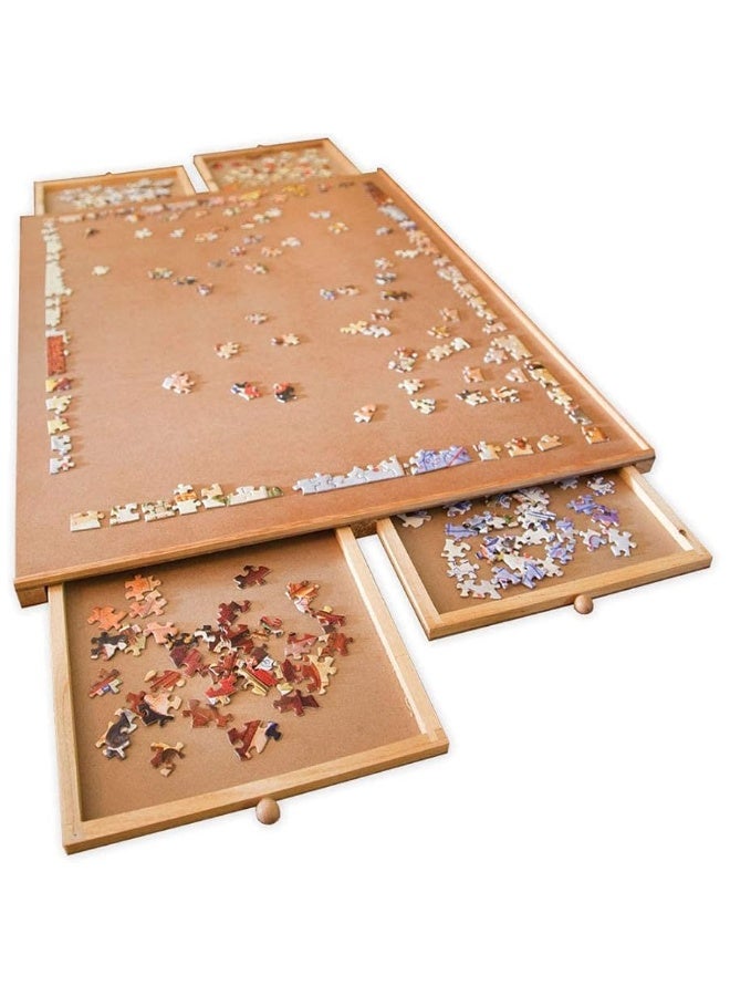 Bits and Pieces â€“Original Standard Wooden Jigsaw Puzzle Plateau-The Complete Puzzle Storage System