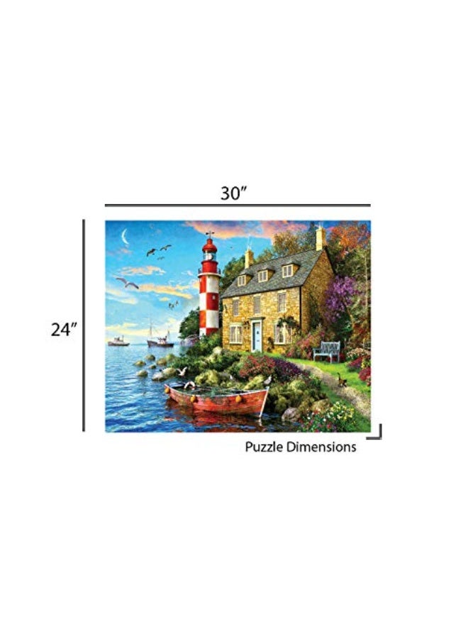 Springbok's 1000 Piece Jigsaw Puzzle The Cottage Lighthouse - Made in USA