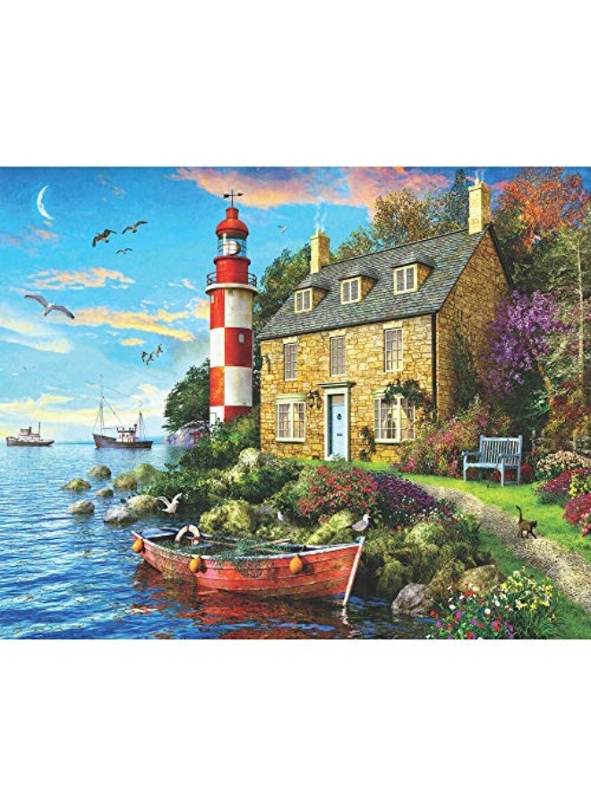 Springbok's 1000 Piece Jigsaw Puzzle The Cottage Lighthouse - Made in USA