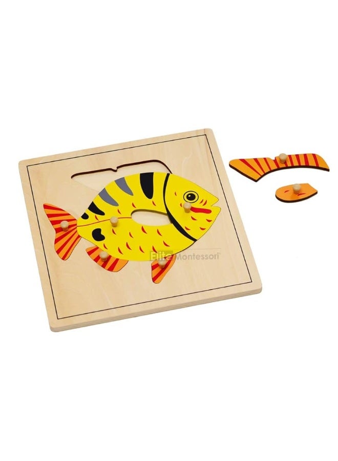 Elite Montessori Fish Puzzle Preschool Learning Material