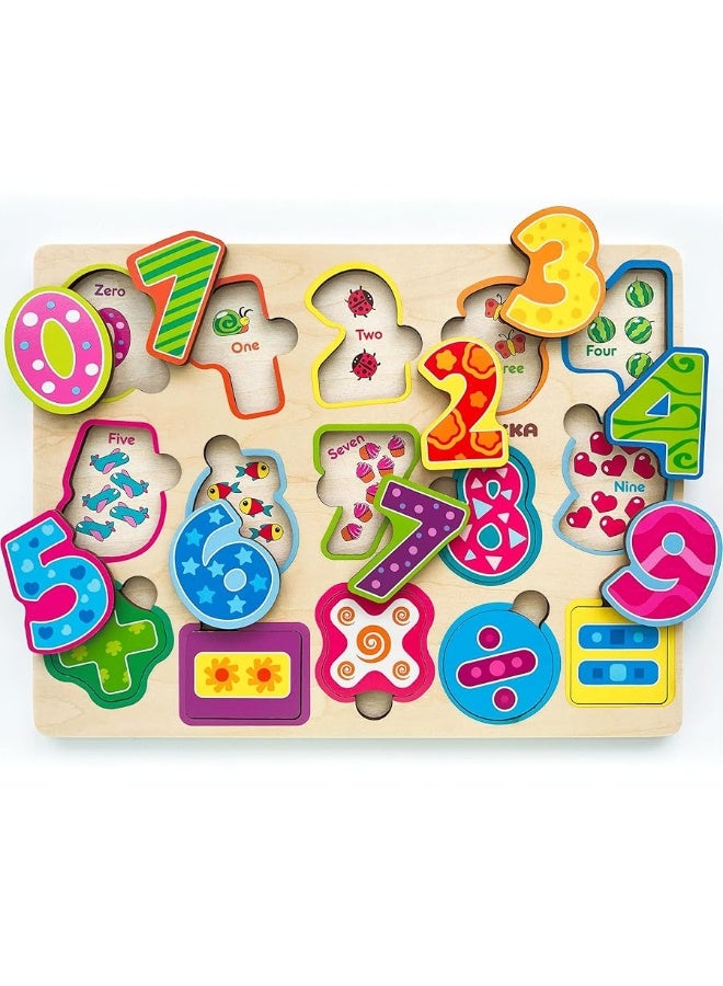 QUOKKA Toddler Puzzles Ages 2-4 â€“ Wooden Puzzles for Kids 1-3-5 Year Old â€“ Learning Travel Game with Numbers Animals Shapes â€“ Wood Educational Gift for Boys and Girls