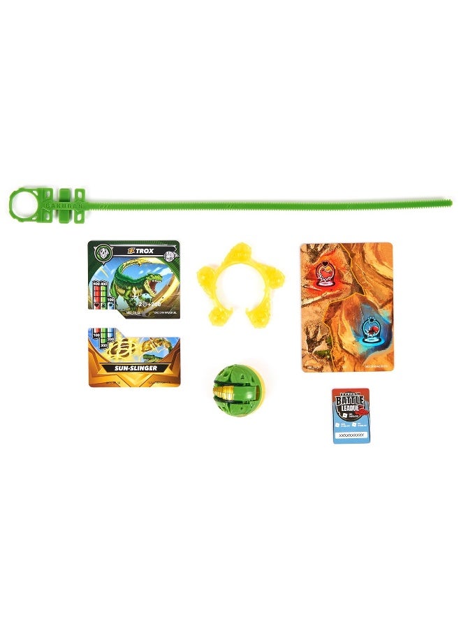 Bakugan, Special Attack Trox, Spinning Collectible, Customizable Action Figure and Trading Cards, Kids Toys for Boys and Girls 6 and up