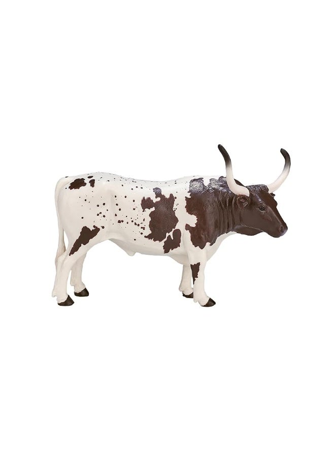 MOJO Texas Longhorn Bull Realistic Farm Animal Toy Replica hand painted figurine