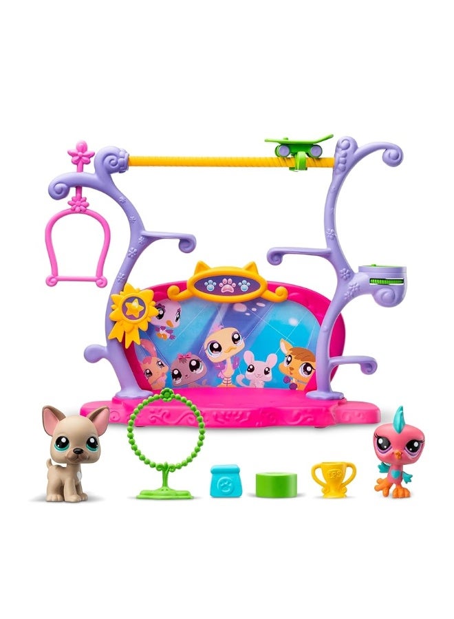 Littlest Pet Shop, Pets Got Talent Play Set - Gen 7, Pets #67 & #66, Authentic LPS Bobble Head Figure, Collectible Imagination Toy Animal, Kidults, Girls, Boys, Kids, Tweens Ages 4+