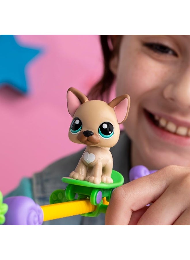 Littlest Pet Shop, Pets Got Talent Play Set - Gen 7, Pets #67 & #66, Authentic LPS Bobble Head Figure, Collectible Imagination Toy Animal, Kidults, Girls, Boys, Kids, Tweens Ages 4+