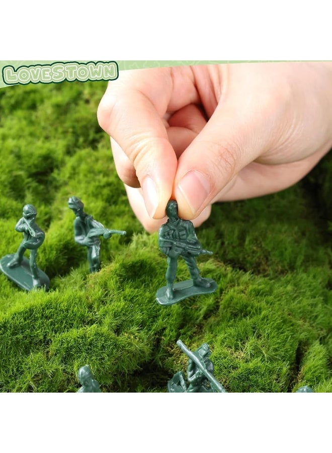 LovesTown 200PCS Army Men Toy Soldiers Green Soldier Figures Plastic Army Men Playset 10 Poses for Boys Birthday Gift