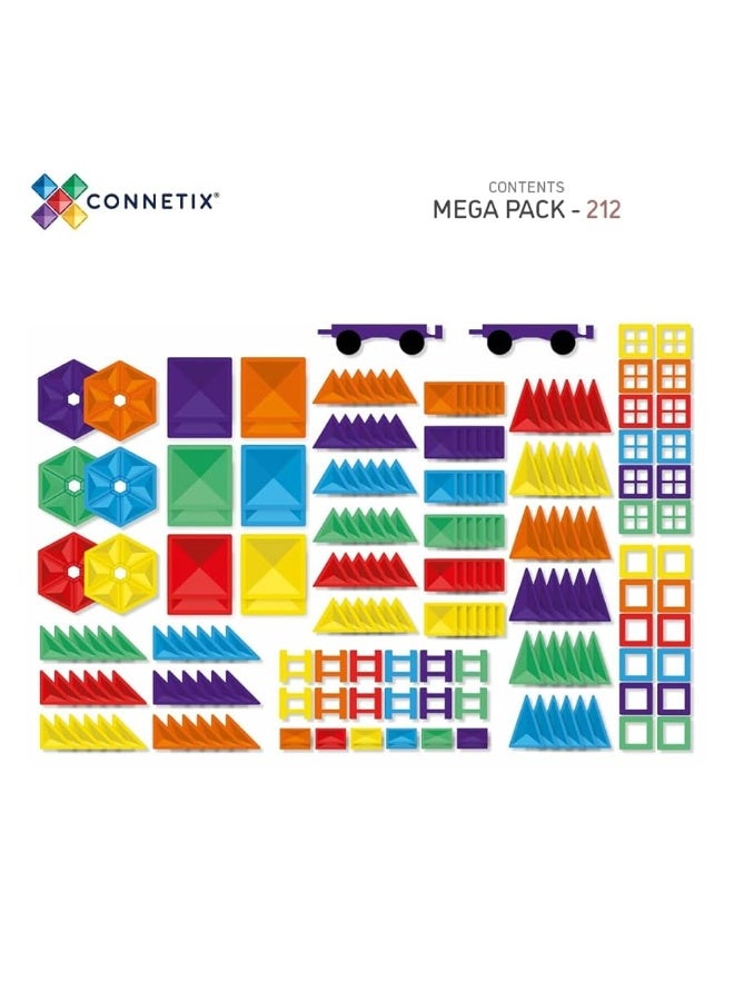 CONNETIX Rainbow Mega Pack 212 Pieces