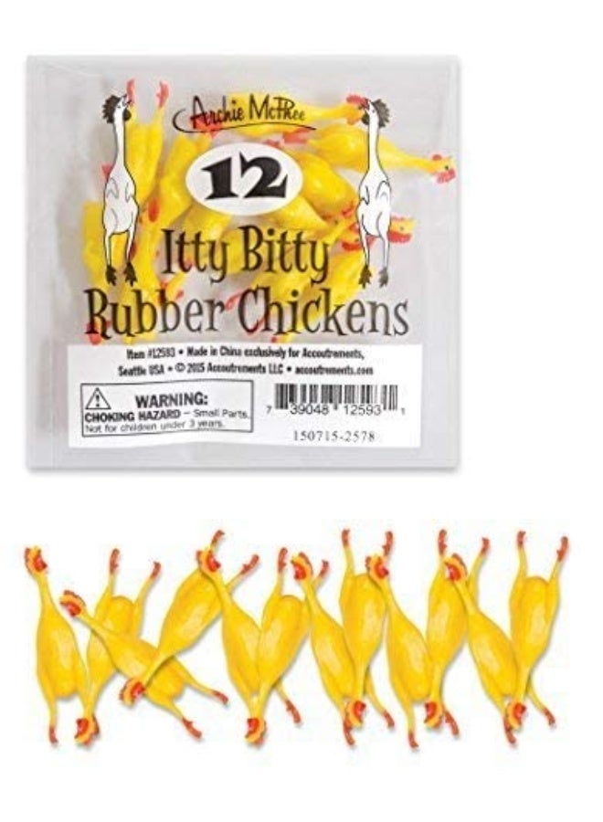 Archie McPhee Itty Bitty Rubber Chickens by Archie McPhee