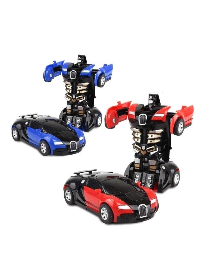 Car To Robot Converting Model Toy