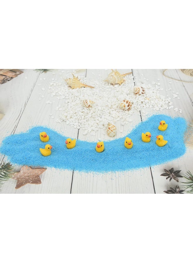 70 Pcs Tiny Ducks Mini Resin Ducks Miniature Ornaments for Slime, Dollhouse, Garden Decoration(Yellow)