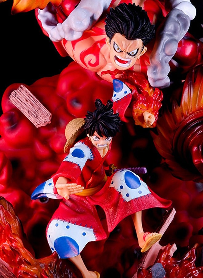 One Piece action figure Crow Gear 4 Great Ape King Luffy anime model statue ornaments