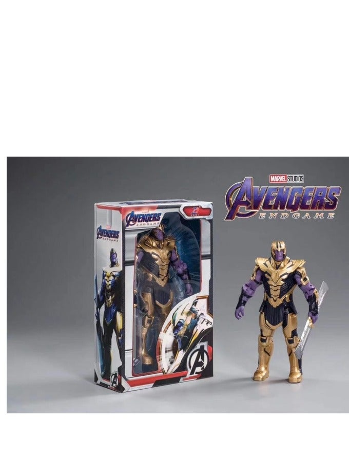 Thanos Action Figure, Super Collectible Model Statue Figure Toy 7 Inch