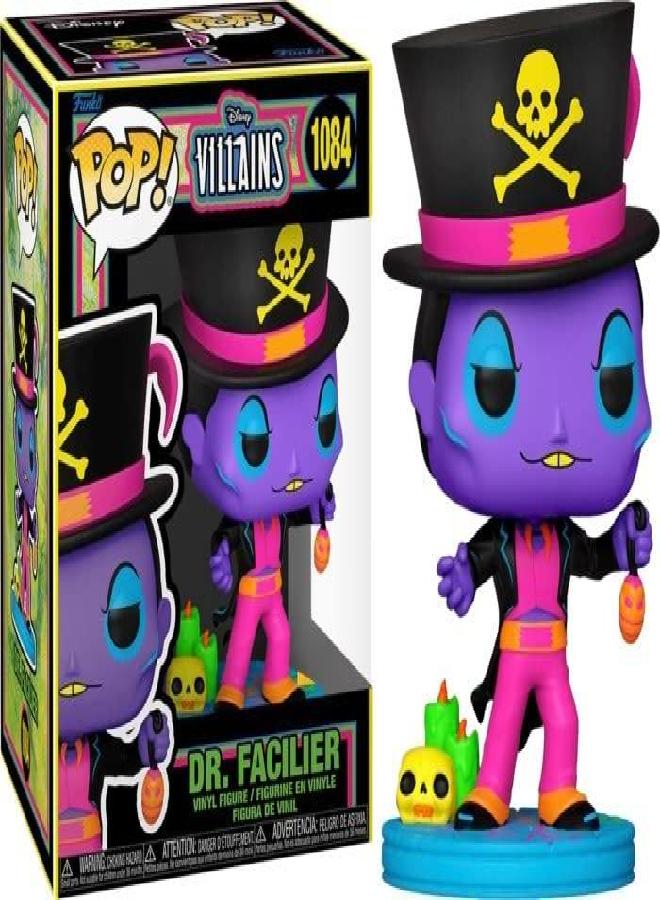 Funko Disney Villains Pop Dr. Facilier (Blacklight) Vinyl Figure Hot Topic Exclusive