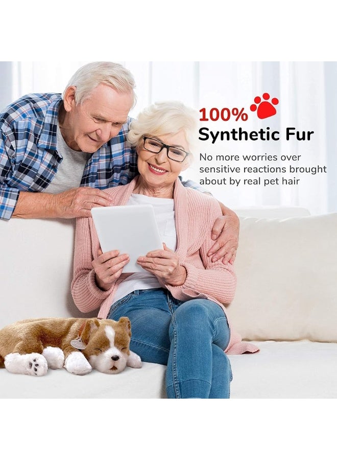 Original Petzzz Pit Bull Realistic, Lifelike Stuffed Interactive Pet Toy, Companion Pet Dog with 100% Handcrafted Synthetic Fur