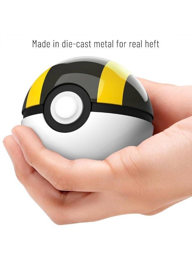 The Wand Company Ultra Ball Authentic Replica - Realistic, Electronic, Die-Cast PokÃ© Ball with Display Case Light Features â€“ Officially Licensed by PokÃ©mon