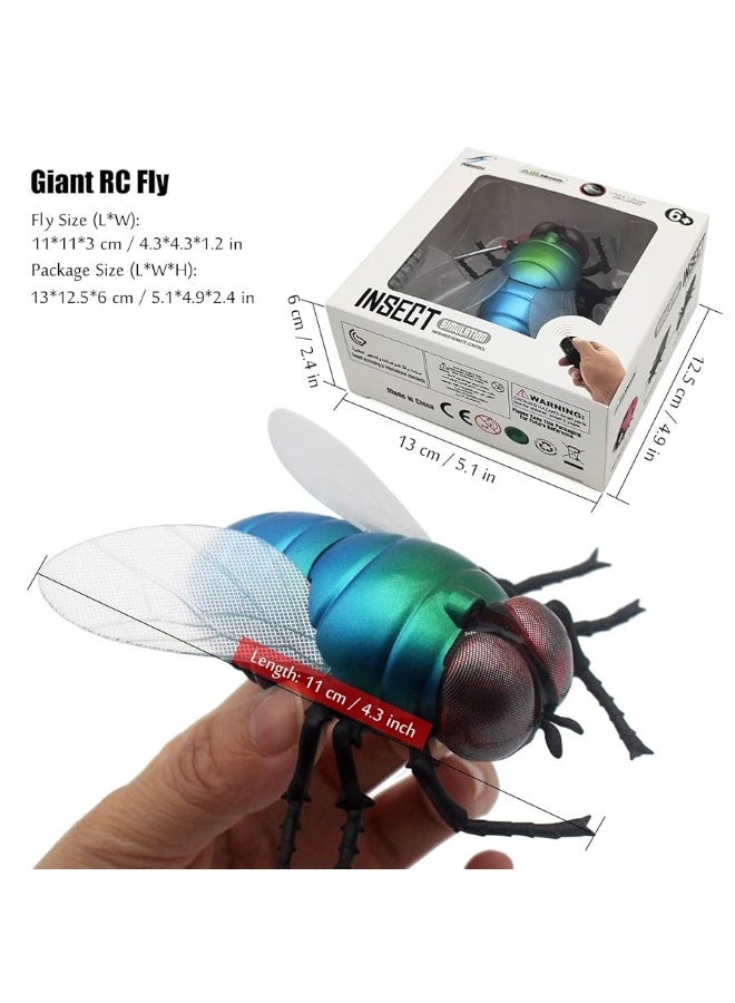 Tipmant RC Fly Remote Control Mosca Toy Realistic Electronic Animal Fake Insect Car Vehicle Kids Birthday Gifts