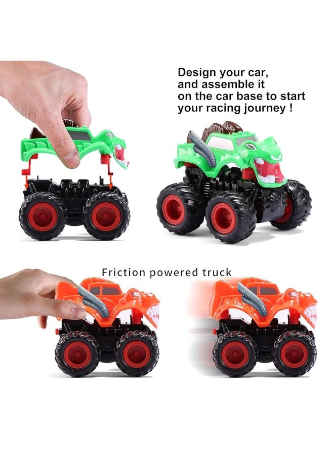 JOYIN Kids Craft Kit Build & Paint Your Own Monster Car Art & Craft Kit DIY Toy Set Make Your Own Monster Friction Powered Truck, Presents for Kids