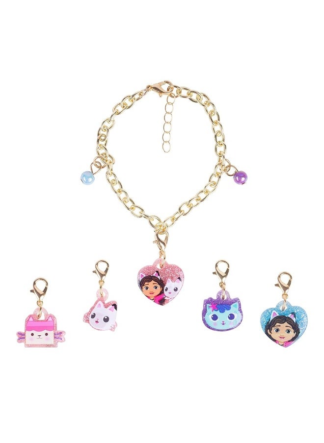 LUV HER Girls Add A Charm Toy Bracelet and Costume Jewelry Box Set - Ages 3+