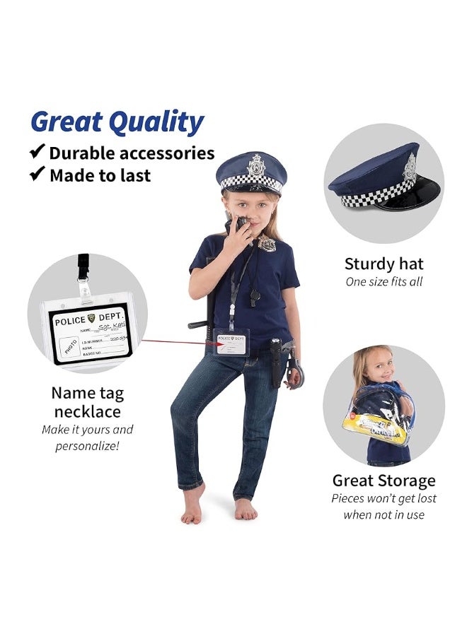 Born Toys Police Toys Set with Police Accessories Includes Police Baton, Handcuffs for Kids, Toy Gun, Police Hat - For Kids Police Costume for Boys & Girls for their Role Play, Dress Up & Pretend Play