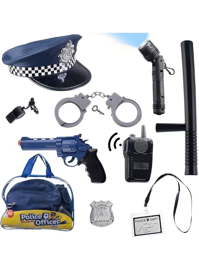 Born Toys Police Toys Set with Police Accessories Includes Police Baton, Handcuffs for Kids, Toy Gun, Police Hat - For Kids Police Costume for Boys & Girls for their Role Play, Dress Up & Pretend Play