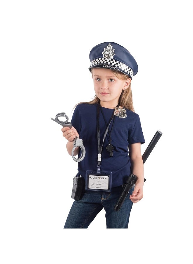 Born Toys Police Toys Set with Police Accessories Includes Police Baton, Handcuffs for Kids, Toy Gun, Police Hat - For Kids Police Costume for Boys & Girls for their Role Play, Dress Up & Pretend Play