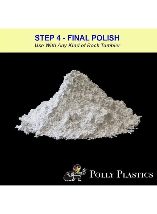 Polly Plastics Rock Tumbler Grit Refill, Final Polish 1200 Fine Aluminum Oxide, Stage 4 for Tumbling Stones (2 Pack) (1 lb.)