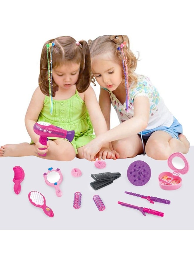 Bettina Vogue Beauty Hair Salon Fashion Pretend Play Set with Hairdryer, Mirror, Styling Accessories