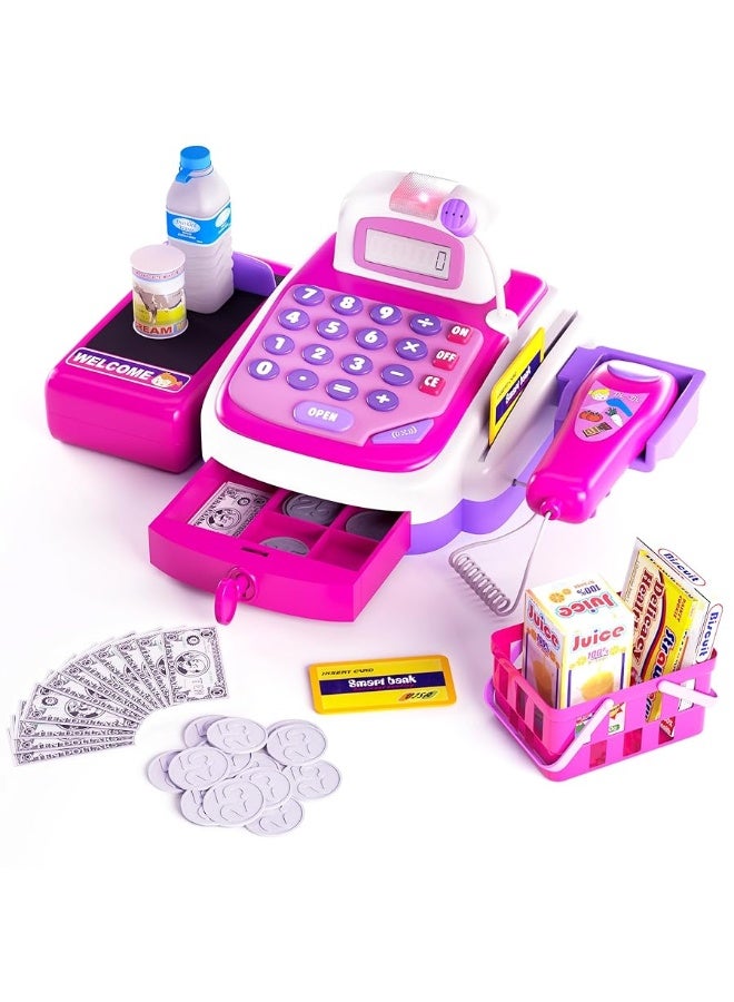 CifToys Cashier Toy Cash Register Playset | Pretend Play Set for Kids | Colorful Childrenâ€™s Supermarket Checkout Toy with Microphone & Sounds | Ideal Gift for Toddlers & Pre-Schoolers