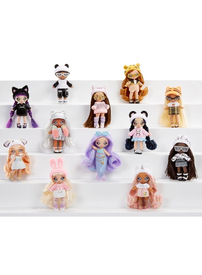 Na Na Na Surprise Minis Series 3 Fashion Doll  Mystery Packaging with Confetti Surprise Includes 4 Small Doll Outfit Shoes Poseable Great Toy Gift for Kids Girls Boys Ages 4 5 6 7 8 Years