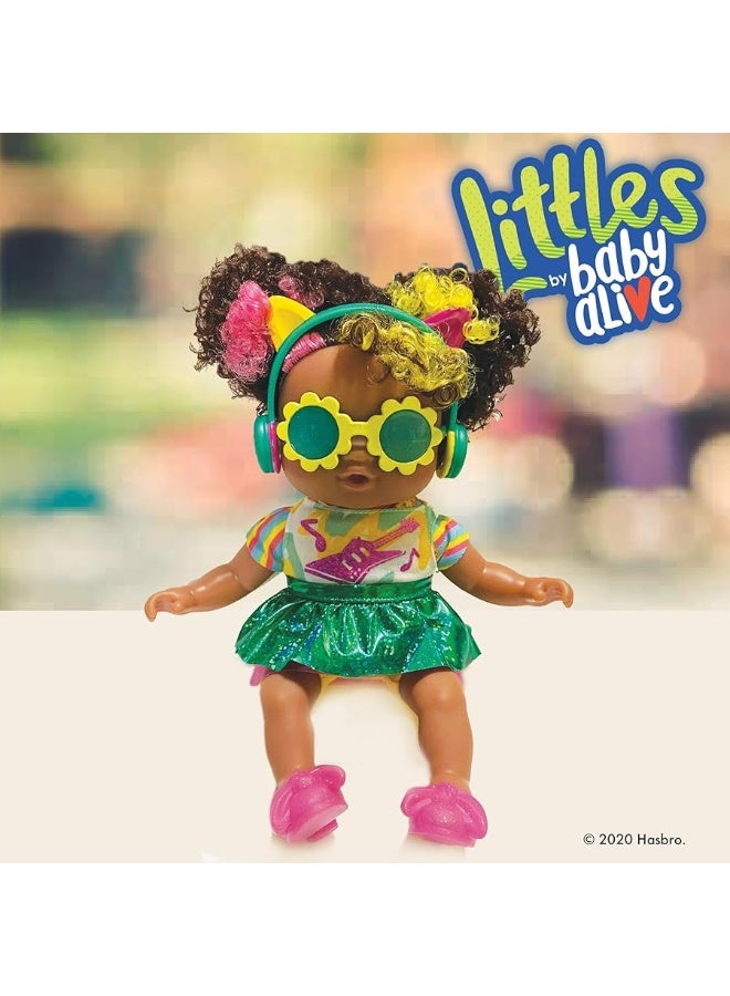 Baby Alive Littles Fantasy Styles Squad Doll, Little Marlowe, Rock Star Accessories, Curly Black Hair Toy for Kids Ages 3 Years and Up (Amazon Exclusive)