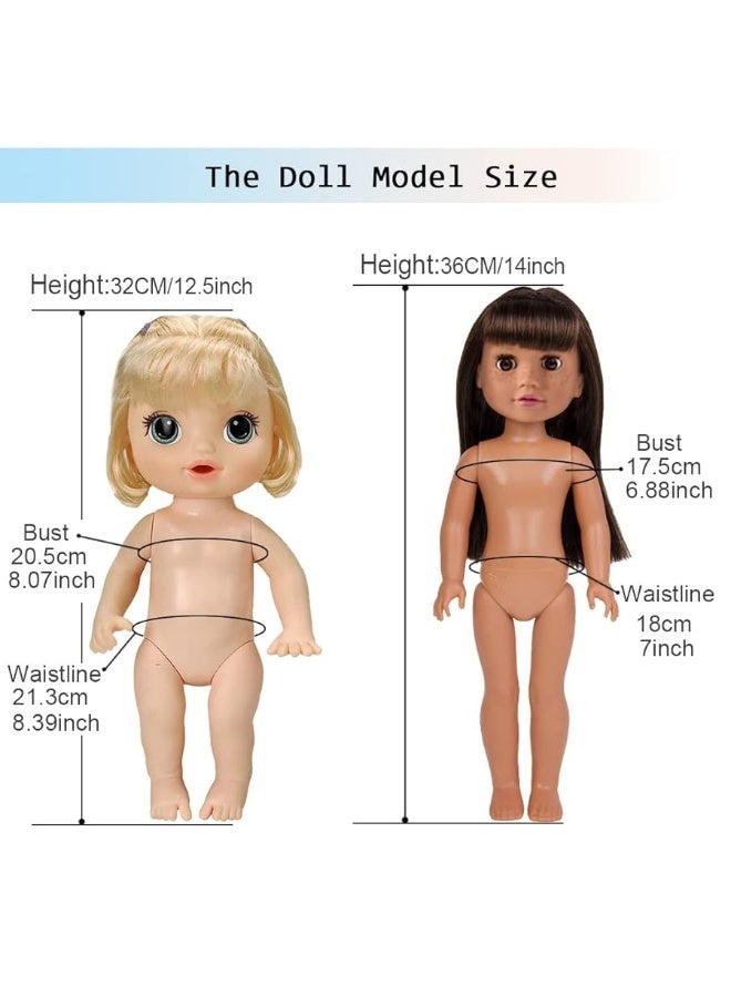 10 Sets Baby Doll Clothes Outfit Dress for 10 Inch Baby Dolls 12 Inch Baby Dolls 14 to 14.5 Inch Dolls(Fashion Sets)