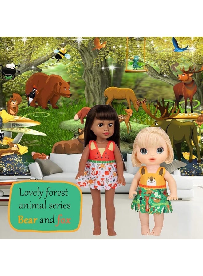 10 Sets Baby Doll Clothes Outfit Dress for 10 Inch Baby Dolls 12 Inch Baby Dolls 14 to 14.5 Inch Dolls(Fashion Sets)
