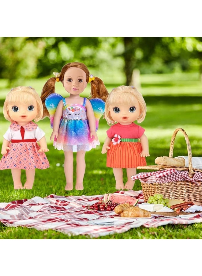 10 Sets Baby Doll Clothes Outfit Dress for 10 Inch Baby Dolls 12 Inch Baby Dolls 14 to 14.5 Inch Dolls(Fashion Sets)