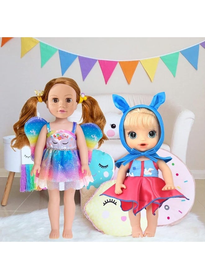 10 Sets Baby Doll Clothes Outfit Dress for 10 Inch Baby Dolls 12 Inch Baby Dolls 14 to 14.5 Inch Dolls(Fashion Sets)