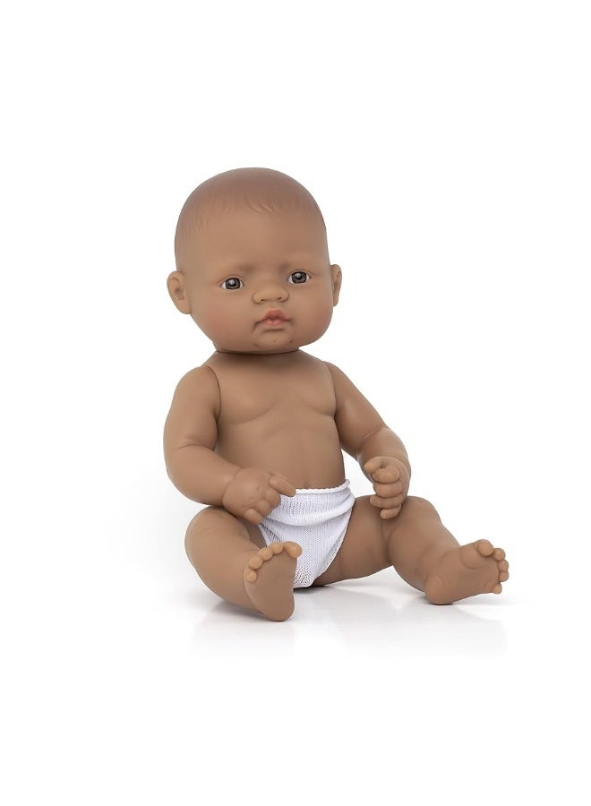 Miniland Educational  1263 Anatomically Correct Newborn Baby Doll Hispanic Boy