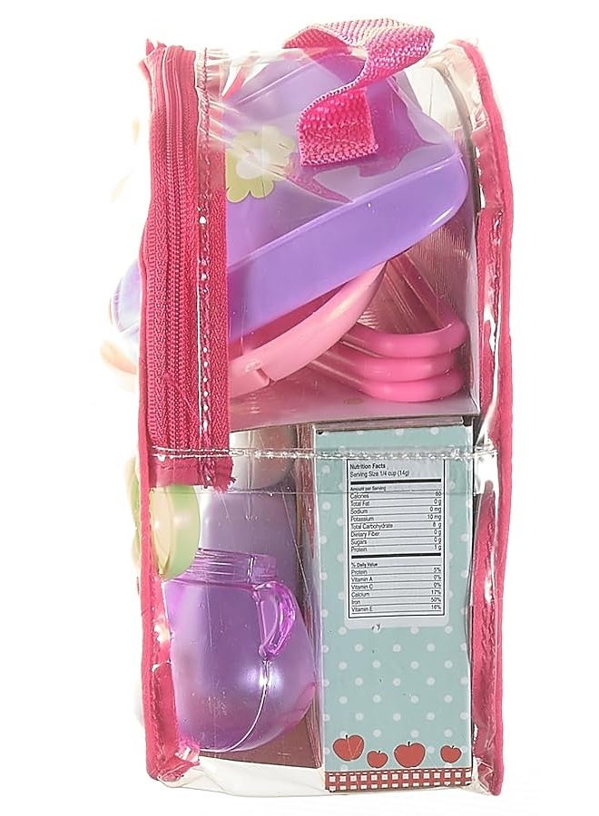 JC Toys Baby Doll Nursery 20 Piece Accessory Bag Berenguer Boutique! | Fitst Most Dolls | Nursery Accessories |Ages 2+