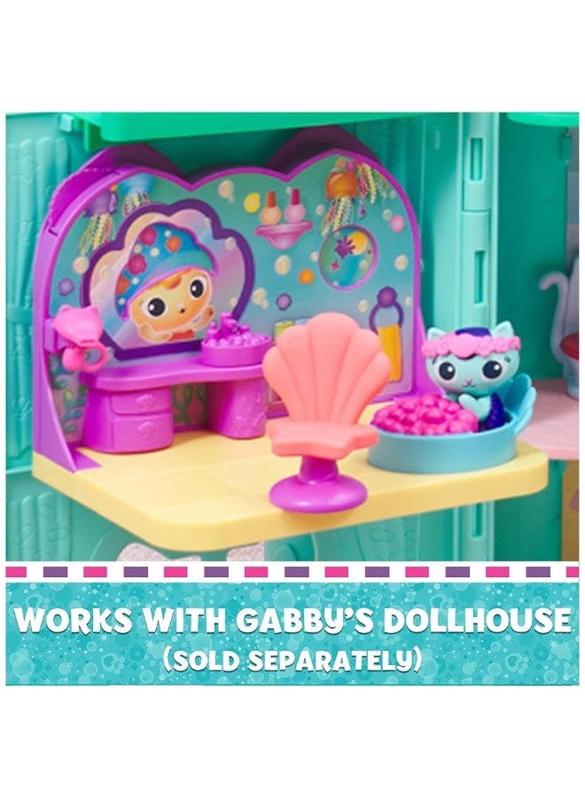 Gabbyâ€™s Dollhouse, MerCatâ€™s Spa Room Playset, with MerCat Toy Figure, Surprise Toys and Dollhouse Furniture, Kids Toys for Girls & Boys 3+