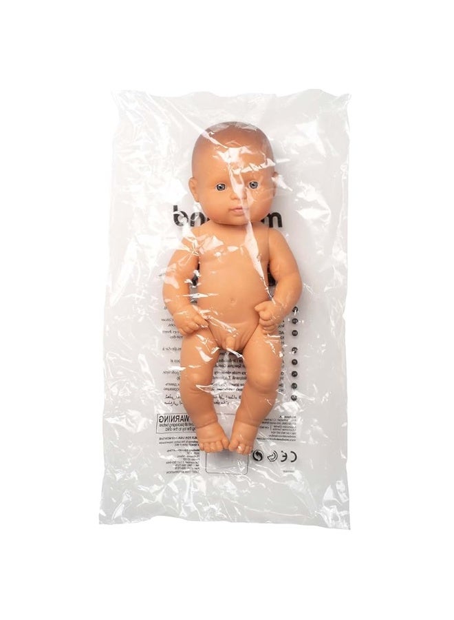 Miniland Doll 12 58 Caucasian Boy Polybag  Made in Spain Anatomically Correct Quality Inclusion